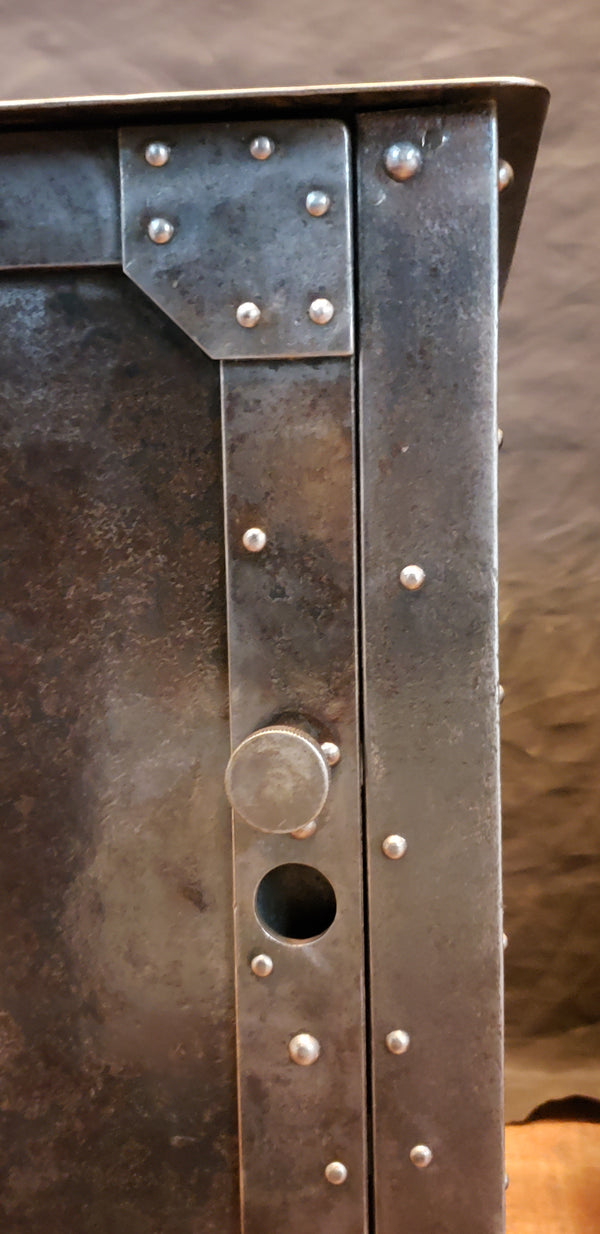 Late 1800's Pair of Shop Made Riveted Machinist Cabinets #MSC