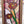 Load image into Gallery viewer, Arch Top Stained Glass Window with Multi Colored Floral Design in Red Oak Frame #GA2265
