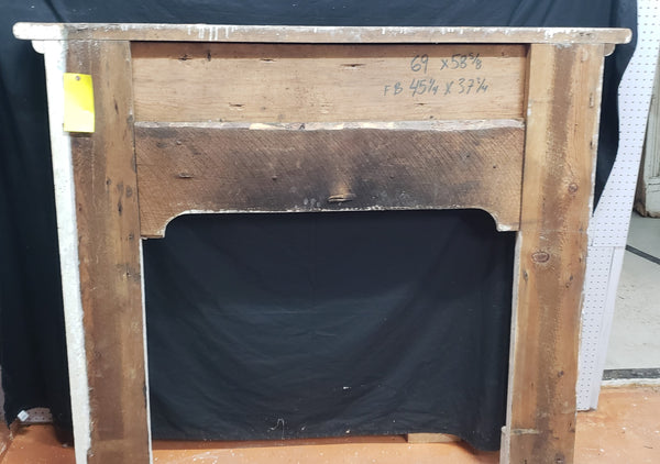 Mid 1800's Heart Pine Fireplace Mantel #GA9022
