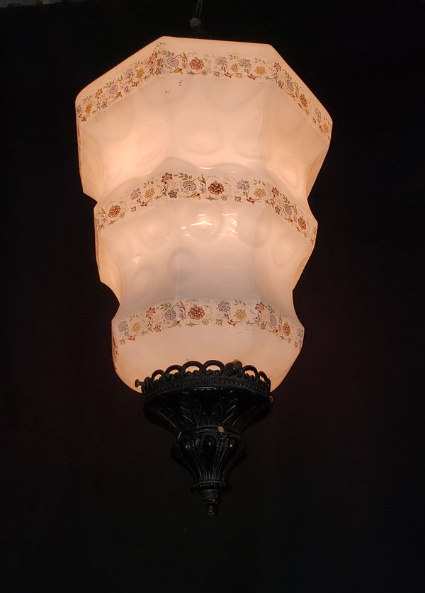 Ornate Victorian Honeycomb Pendant Light with Chain #GA9103