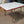 Load image into Gallery viewer, Mid Century Modern White &amp; Red Porcelain Top Draw Table #GA9116

