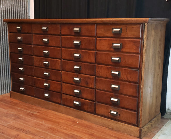 Restored 1930's 24 Drawer Cabinet from GE Light Factory in New Philadelphia Ohio #GA9119