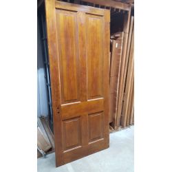 Solid Heart Pine 4 Panel Interior Door with High Gloss Finish #GA2051