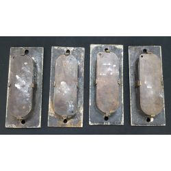 Set of 4 Brass Deep Pocket Door Pull Plates #GA2005