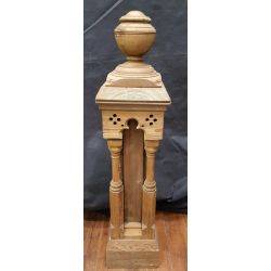 Ornate Carved Wooden Newel Post #GA104