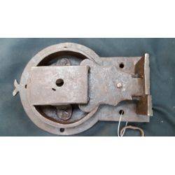 Primitive Ornamental Iron Door Lock with Key #GA4178