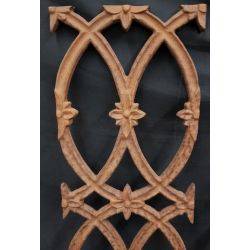 Set of 2 Cast Iron Flower Point Fence Gate Plaque Sections #GA 36