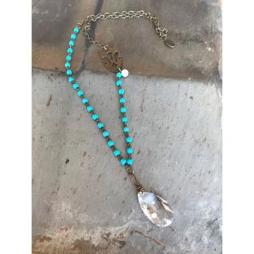 Vintage Sarabeth - Chandelier Prism Salvaged Necklace
