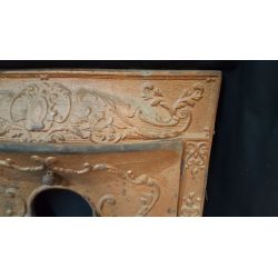 Ornate Cast Iron Fireplace Surround with Matching Summer Cover #GA2022