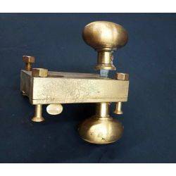 Solid Brass Ship Rim Lock with Oval Knob #GA243