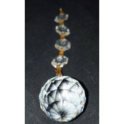 Crystal Glass Diamond Cut 4 Prism Drop Chandelier Pendant #GA4058
