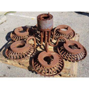 Very Large Cast Iron Industrial Foundry Burner Assembly - 2 Available