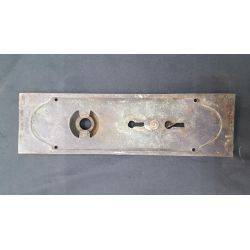 Art Deco Door Knob Back Plate With Keyhole Cover #GA4212