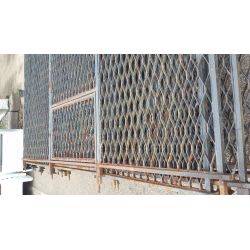 Iron Diamond Grid Fencing Panels (Lot of 9) #GA4237
