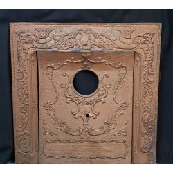 Ornate Cast Iron Fireplace Surround with Matching Summer Cover #GA2021
