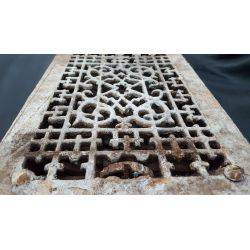 Ornate Rectangular Cast Iron Floor Register Cover #GA4243