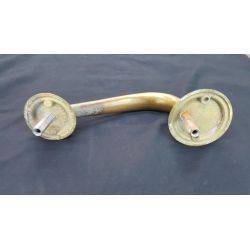 Solid Brass Interior Door Pull With Round Back Plates #GA4001