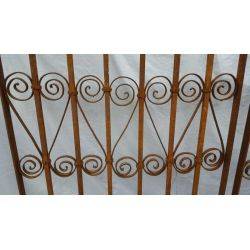 Set of 2 Wrought Iron Ornate Gate Fence Panels #GA 111