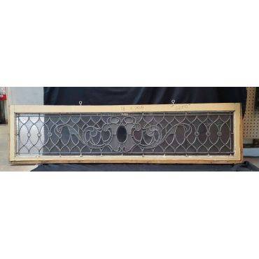 Wide Beveled Leaded Textured Glass Window