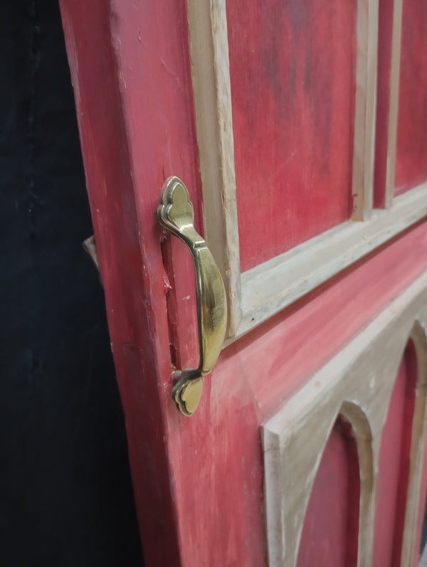 Ornate Short & Narrow Interior Door Salvaged from a Church in VA  21  1/4 x  61" #GA-S05
