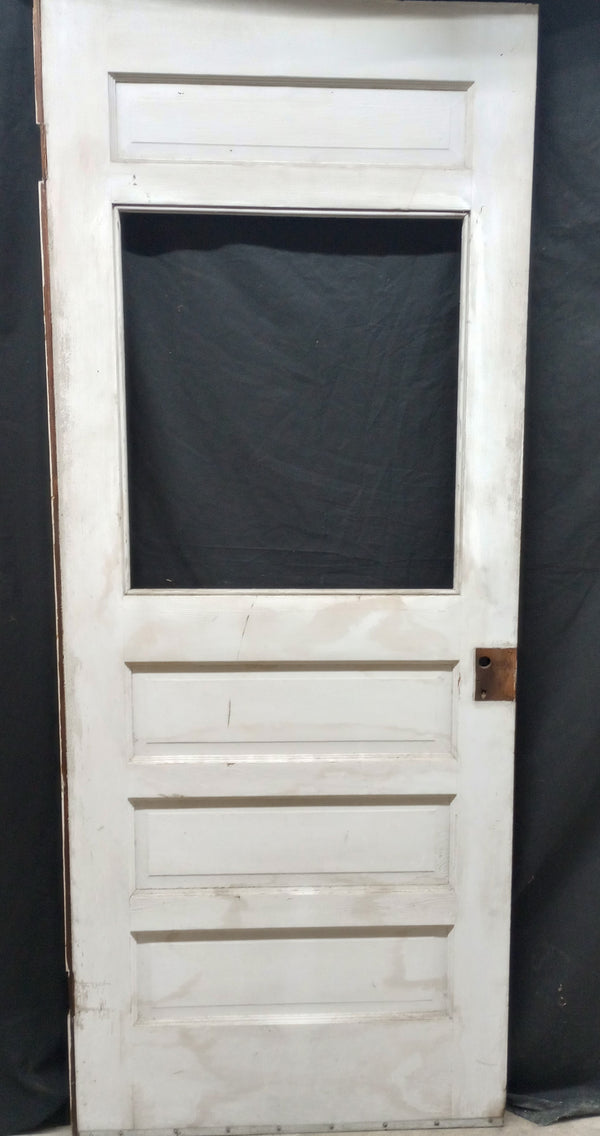 Top View Interior Wood Door with Raised Bottom Panels #GA-S010
