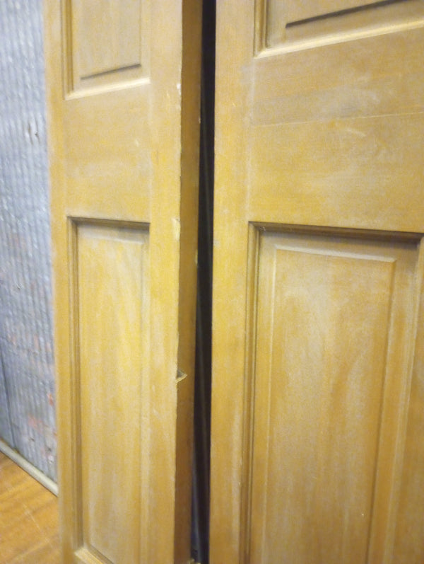 Pair of Narrow Wood Interior Doors with Raised Panels" 12" x 79 1/2" #GA-S021