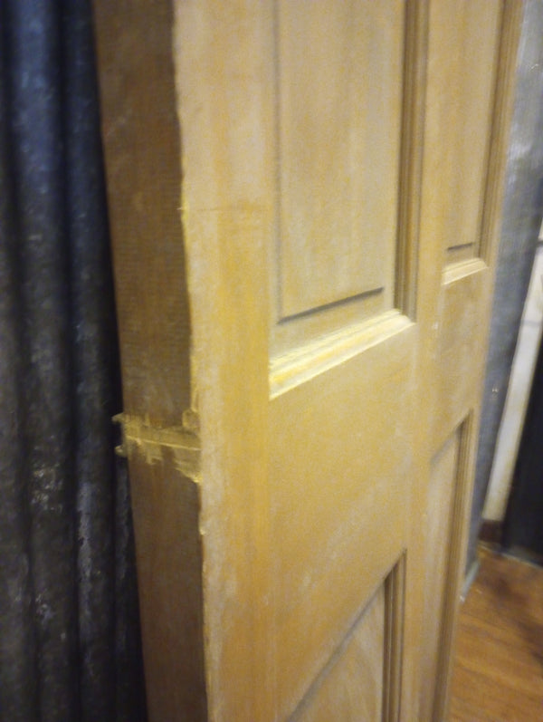 Pair of Narrow Wood Interior Doors with Raised Panels" 12" x 79 1/2" #GA-S021