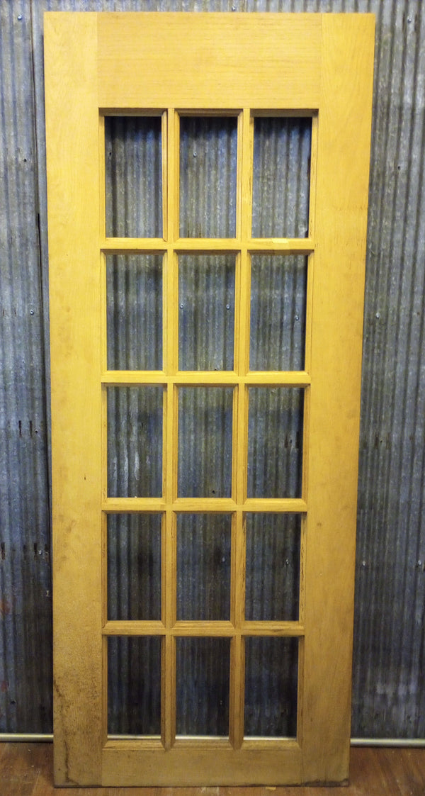 Solid Wood 15 Pane View Interior Door 32" x 80" #GA-S028