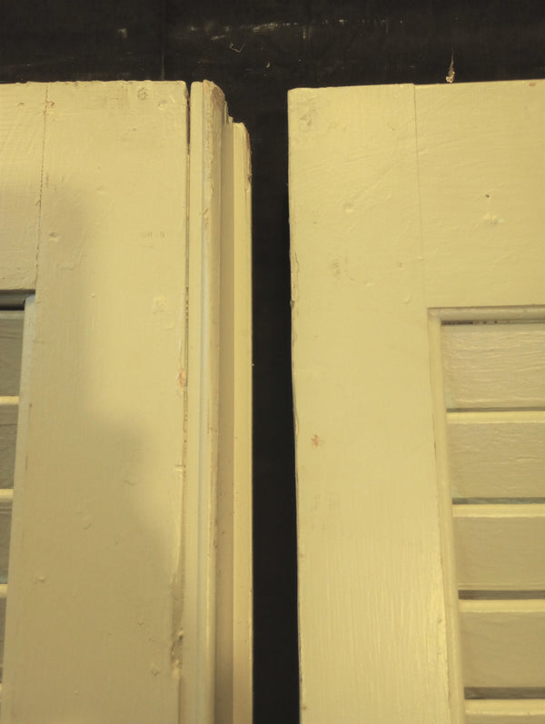 Pair of Interior Louvered Shutter Doors 26" x 79 1/4" #GA-S053