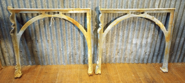 Pair of Art Deco Steel Machine Legs 16" Tall x 18 1/2" Wide #GA-S076 #GA-S076