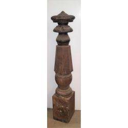Large Ornate Carved Wooden Newel Post #GA4189