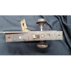 Large Mortise Lock with Ornate Back Plate Set #GA4181
