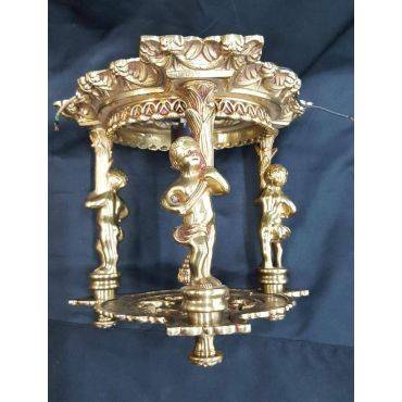 Ornate Solid Brass Cherub Design Ceiling Fixture #GA4073