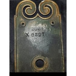 Pair of Brass Ornate Doorknob Backplates #GA270