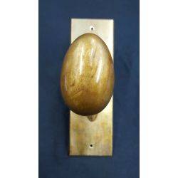 Solid Brass Mother Goose Door Knob Set Backplate Escutcheon & Keyhole Cover #GA1026